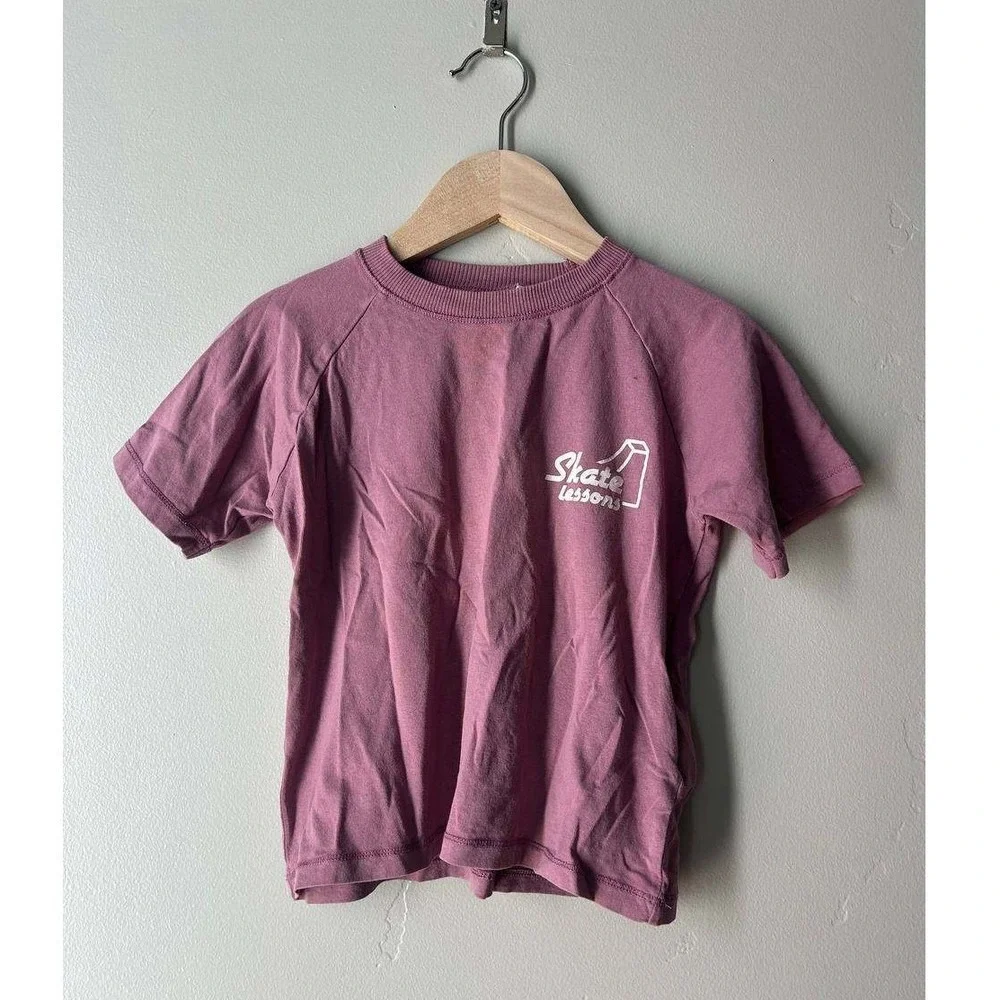 Zara Skate Lessons Graphic Tee Streetwear Y2K Cotton 18-24M Colorful Play
